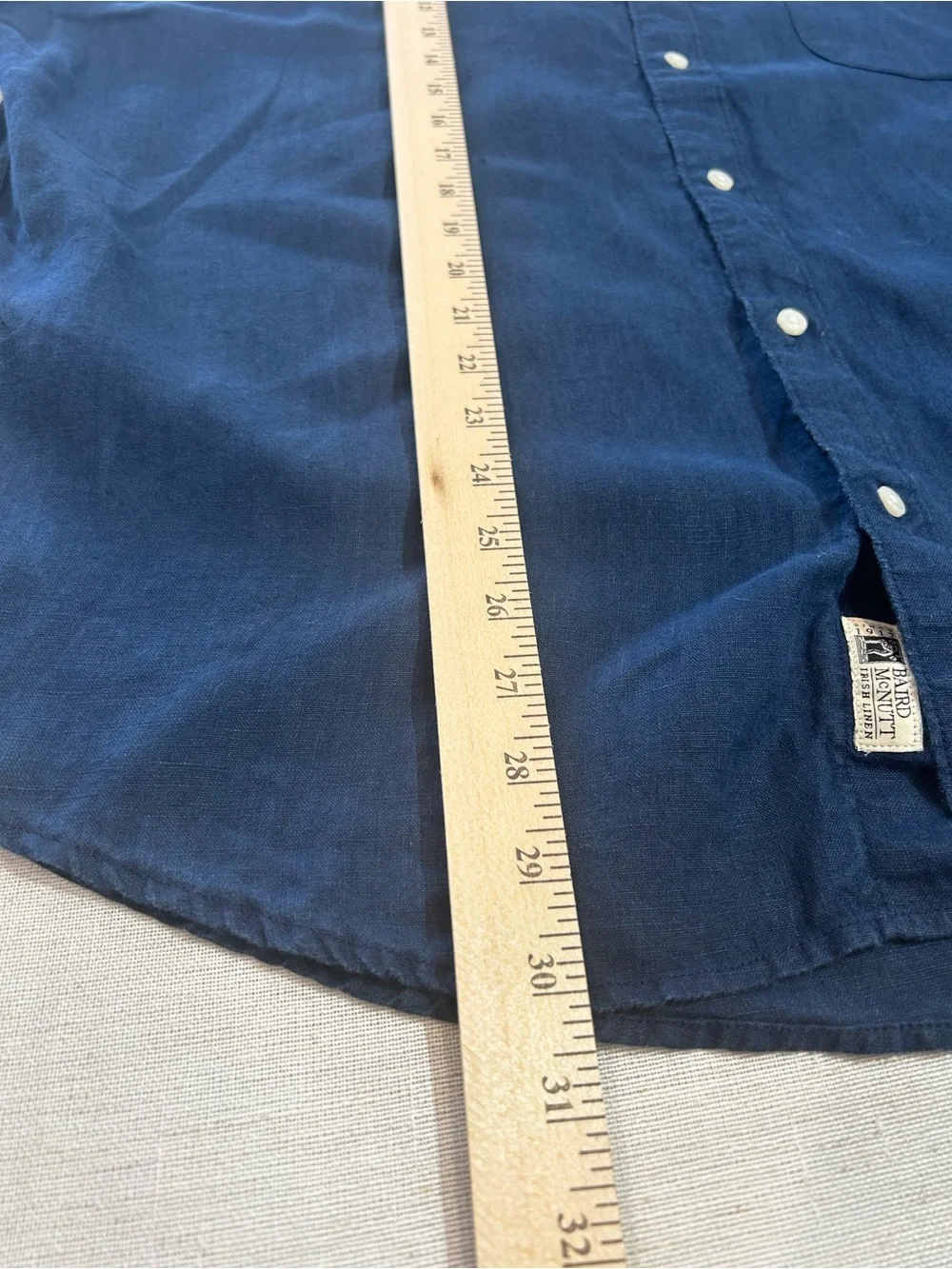 J.Crew Baird McNutt Irish Linen Short-Sleeve Button-Down Shirt – Blue / XL